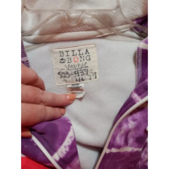 billabong purple tie dye hoodie size small - Picture 4 of 4